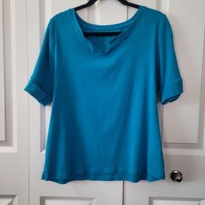 Ellen Tracy Tunic - Turquoise - XL